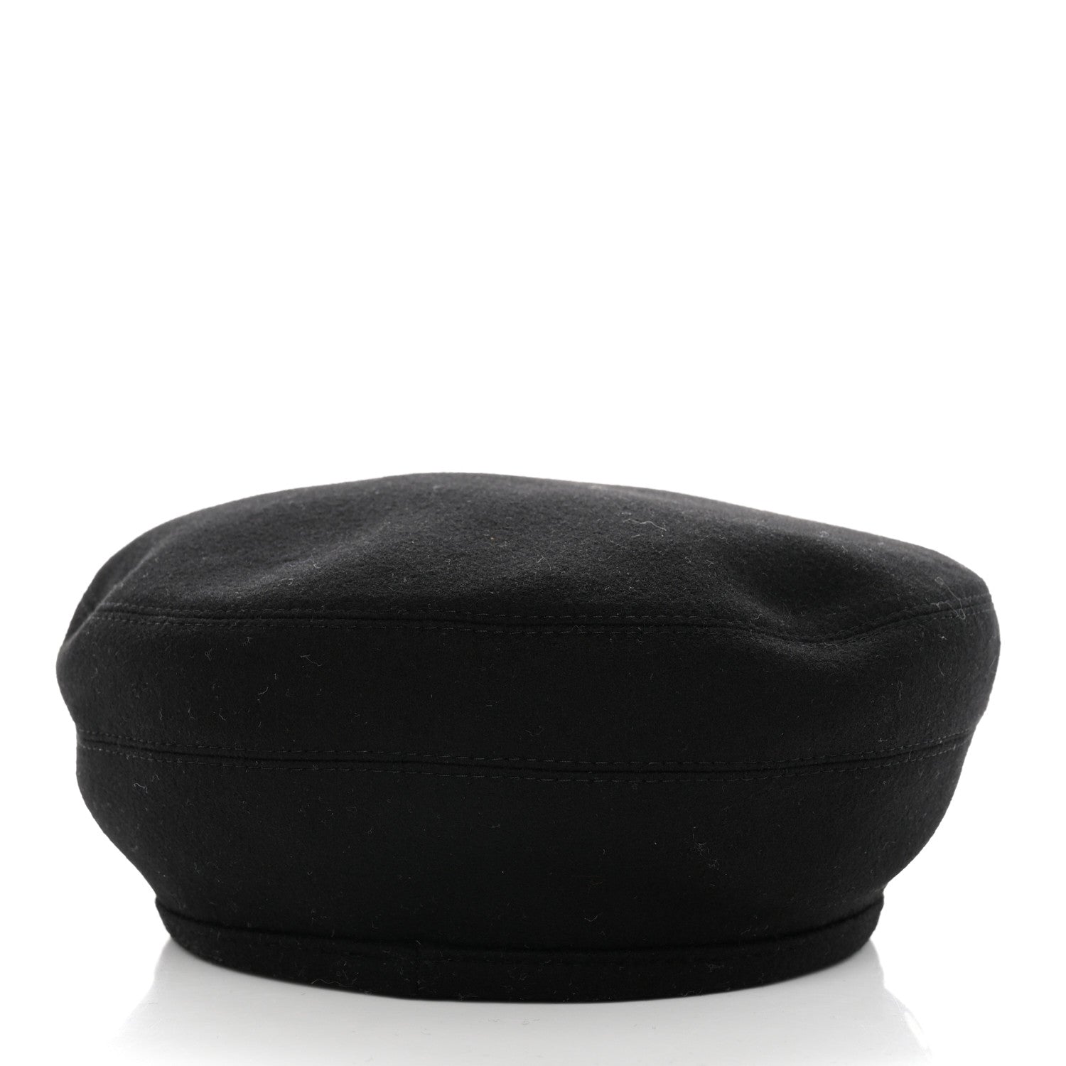 Hermes Cashmere Saint Honore Drap Beret 57 Black 5 of 9