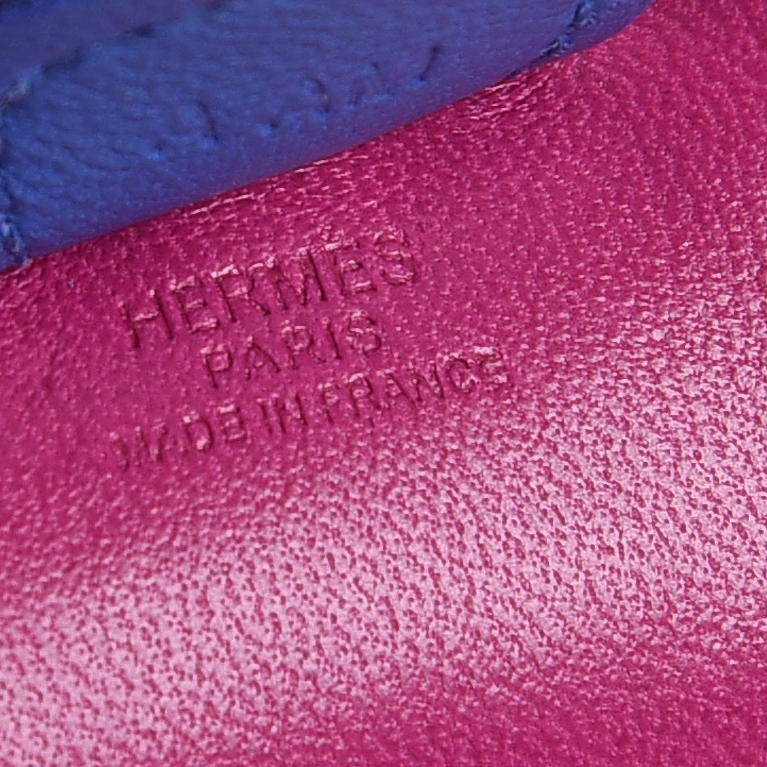 Hermes Milo Lambskin Grigri Rodeo Horse Bag Charm PM Rose Pourpre Bleu Electrique Malachite 3 of 5