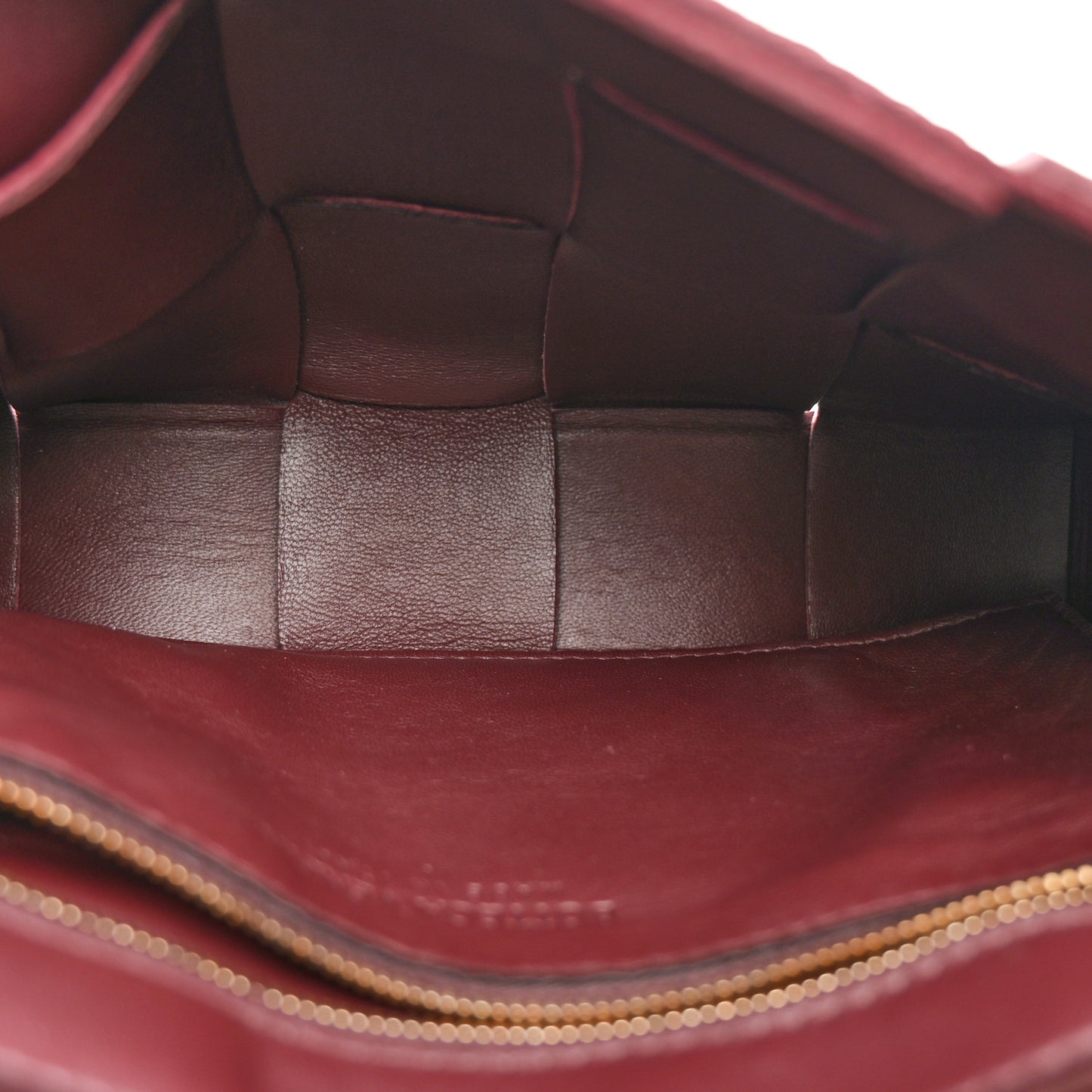 Grained Calfskin Maxi Intrecciato Cassette Crossbody Bag Bordeaux