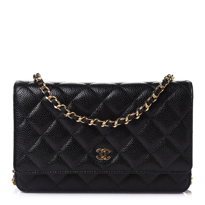 Chanel Caviar Quilted Wallet On Chain WOC Black 1 of 10