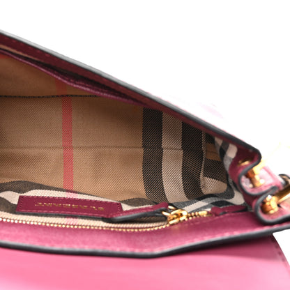 Burberry Soft Grain Calfskin Small Medley Crossbody Dark Plum 5 of 13
