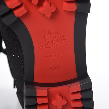 Christian Louboutin Crosta Star Who Runs Flat Boots 36.5 Black 6 of 9