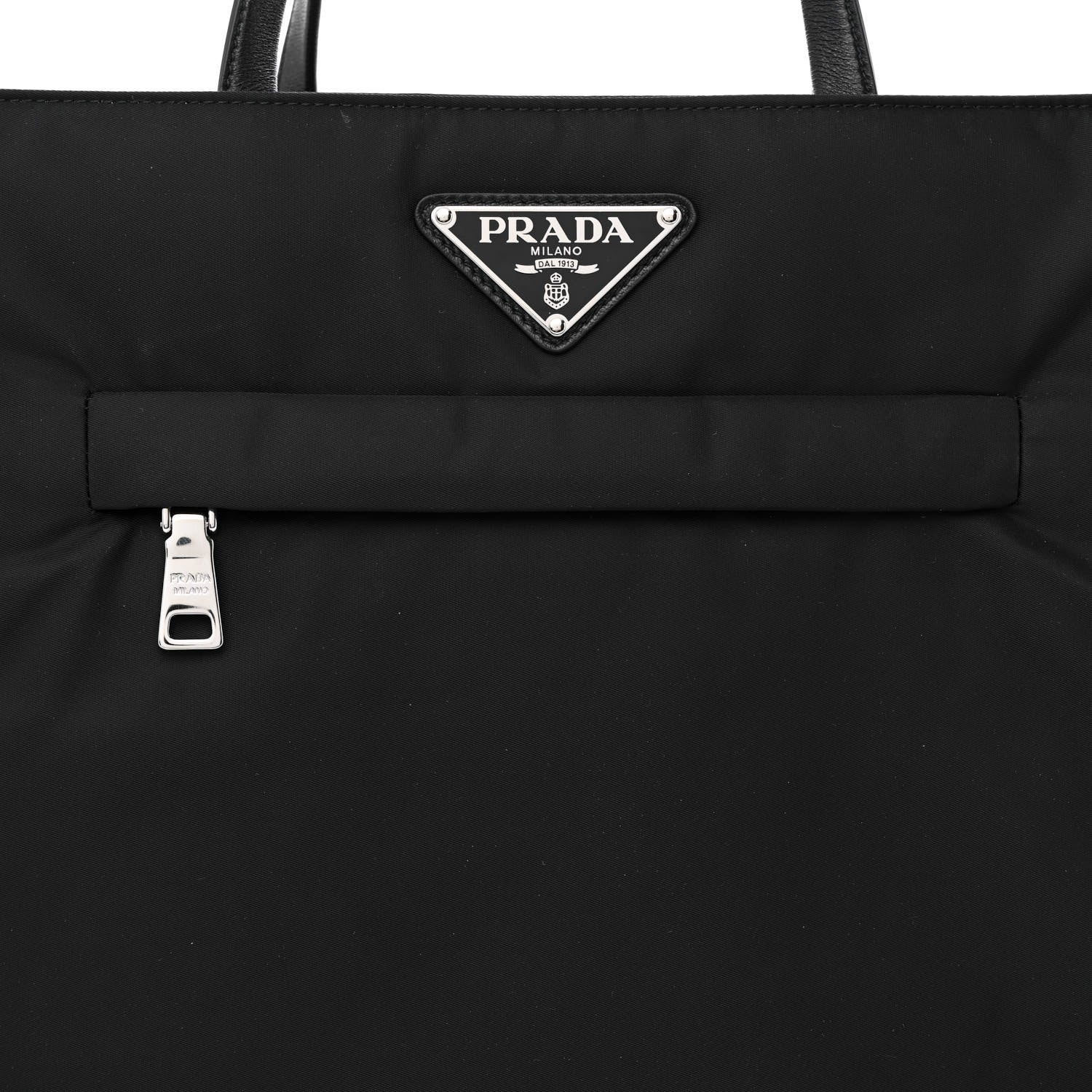 Prada Tessuto Nylon Tote Bag Black 8 of 10