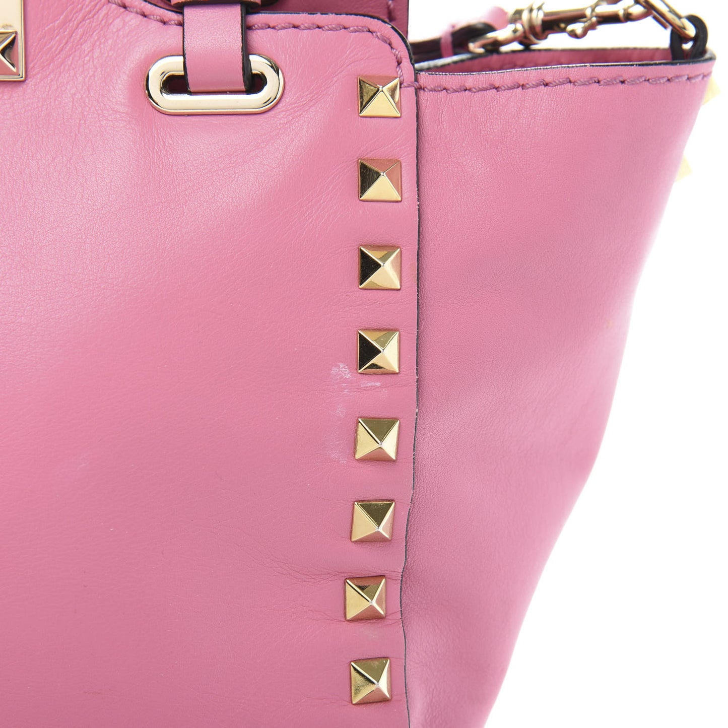 Vitello Mini Rockstud Tote Ninphea