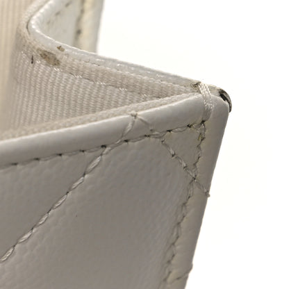 Chanel Caviar Quilted Enamel Coco Clutch With Chain White 19 of 24