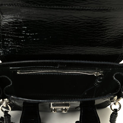 3.1 Phillip Lim Textured Patent Mini Pashli Satchel Black 5 of 7
