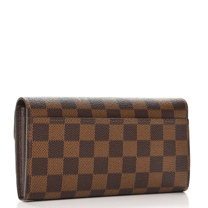 Louis Vuitton Damier Ebene Sarah Wallet NM 3 of 6