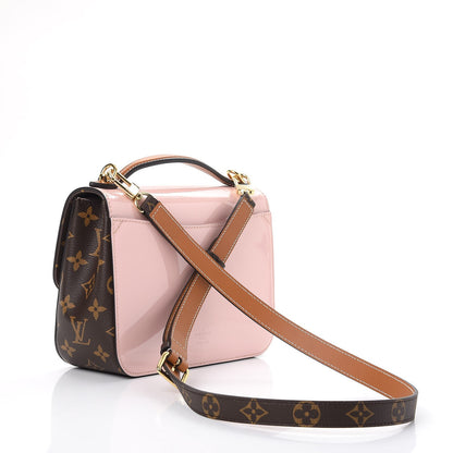 Louis Vuitton Patent Calfskin Monogram Cherrywood BB Rose Ballerine 3 of 8