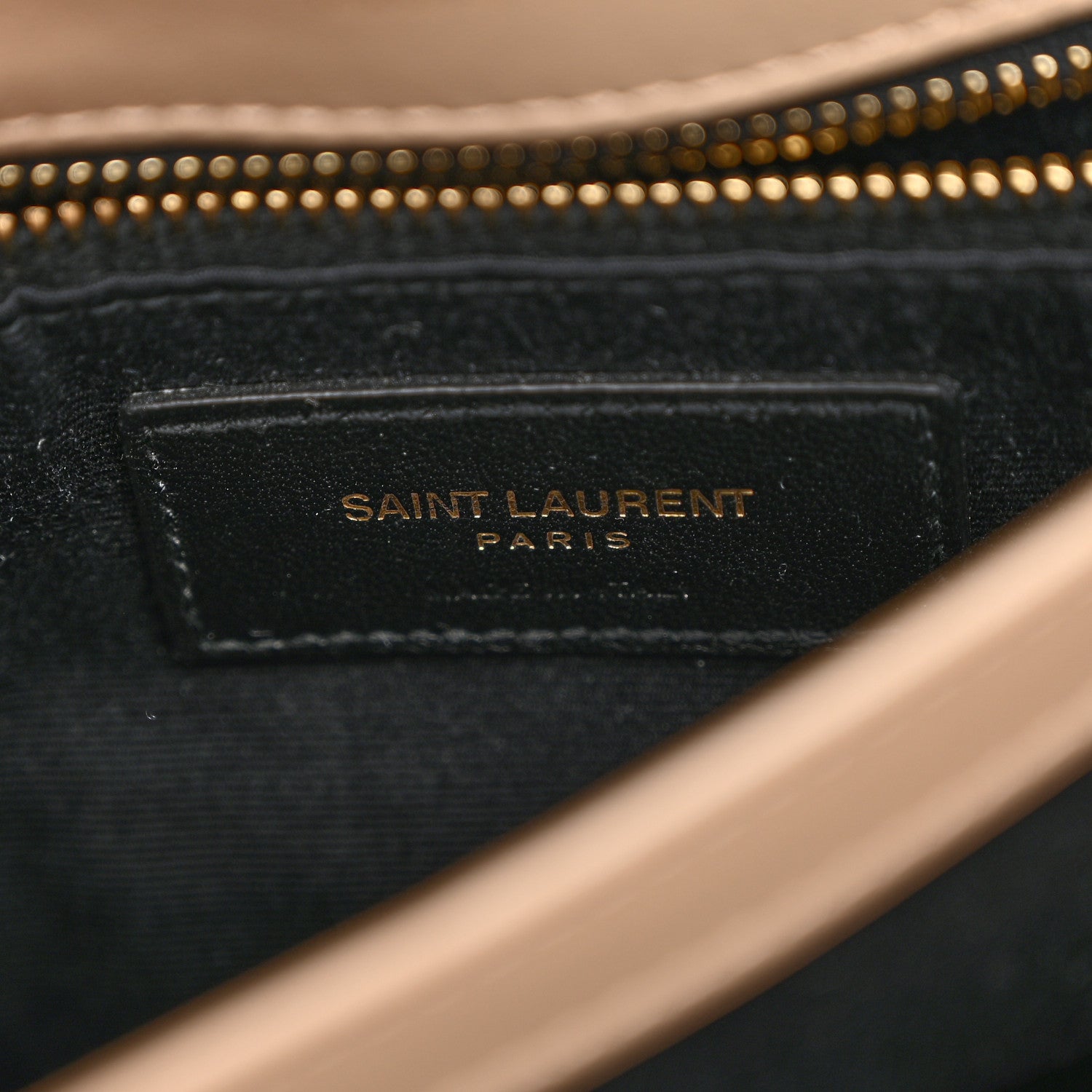 Saint Laurent Calfskin Y Quilted Monogram Toy Loulou Crossbody Bag Dark Beige 6 of 11