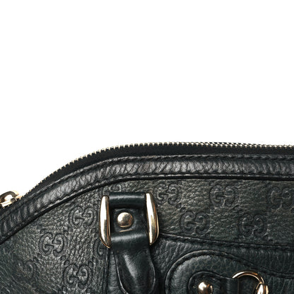 Gucci Guccissima Medium Cathrine Dome Satchel Black 11 of 14
