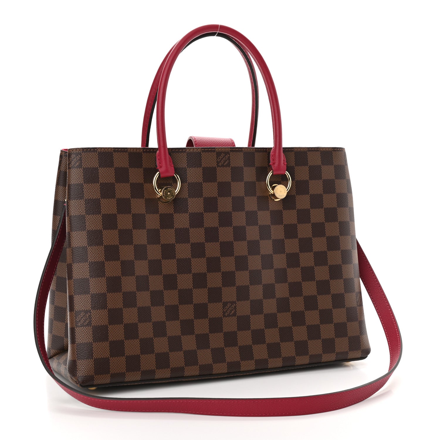 Louis Vuitton Damier Ebene LV Riverside Lie De Vin 3 of 13