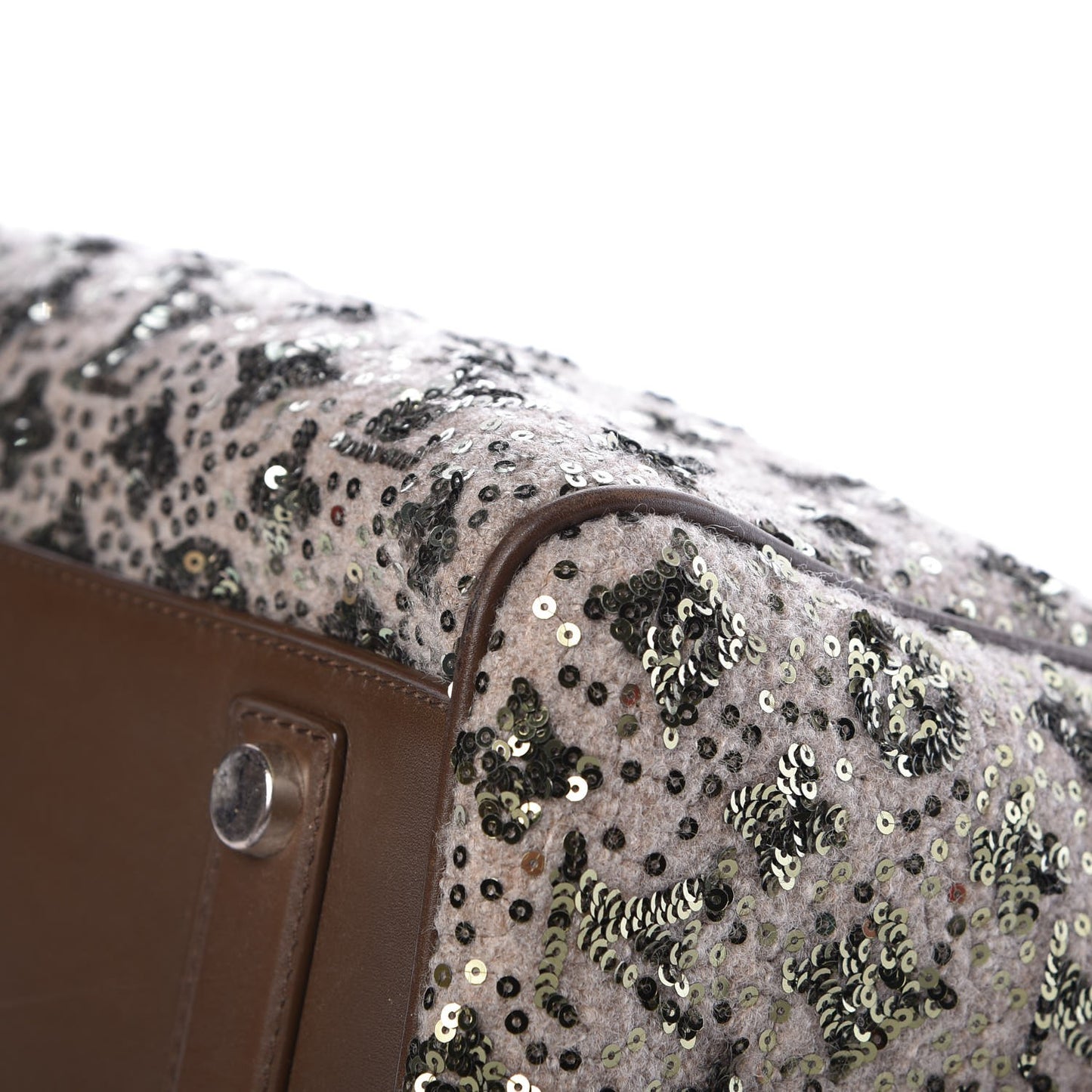 Sequin Monogram Sunshine Express Speedy Kaki