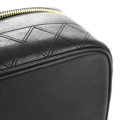 Chanel Lambskin Vanity Cosmetic Case Black 12 of 12