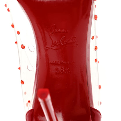 Christian Louboutin PVC Patent Degrastrass 100 Pumps 36.5 Red 6 of 12