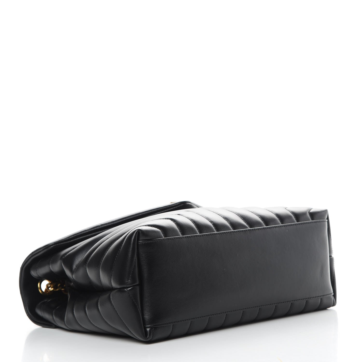 Saint Laurent Calfskin Y Quilted Monogram Medium Loulou Chain Satchel Black 4 of 10