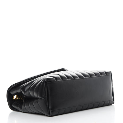 Saint Laurent Calfskin Y Quilted Monogram Medium Loulou Chain Satchel Black 4 of 10