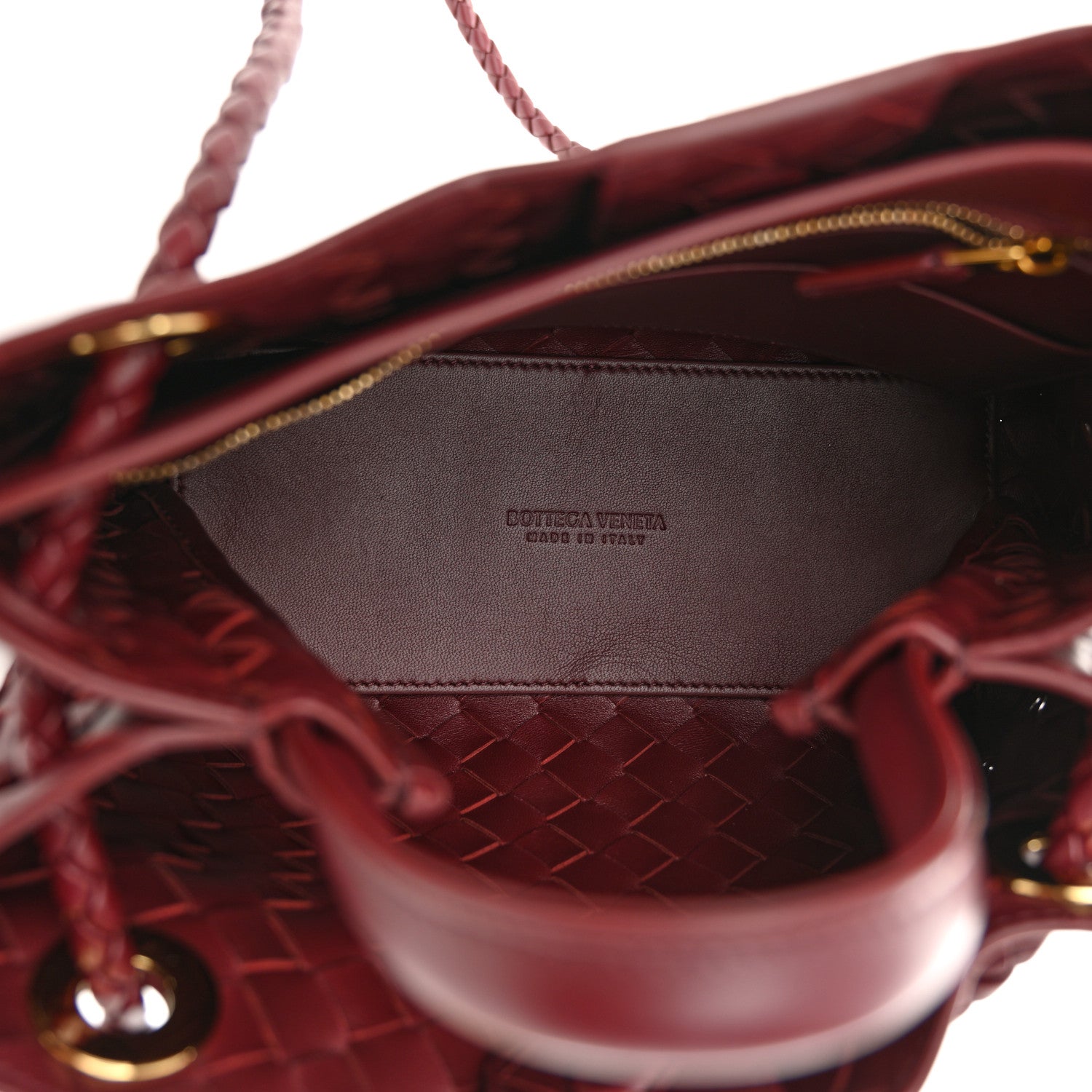 Bottega Veneta Nappa Intrecciato Small Andiamo Shoulder Bag Barolo 5 of 10