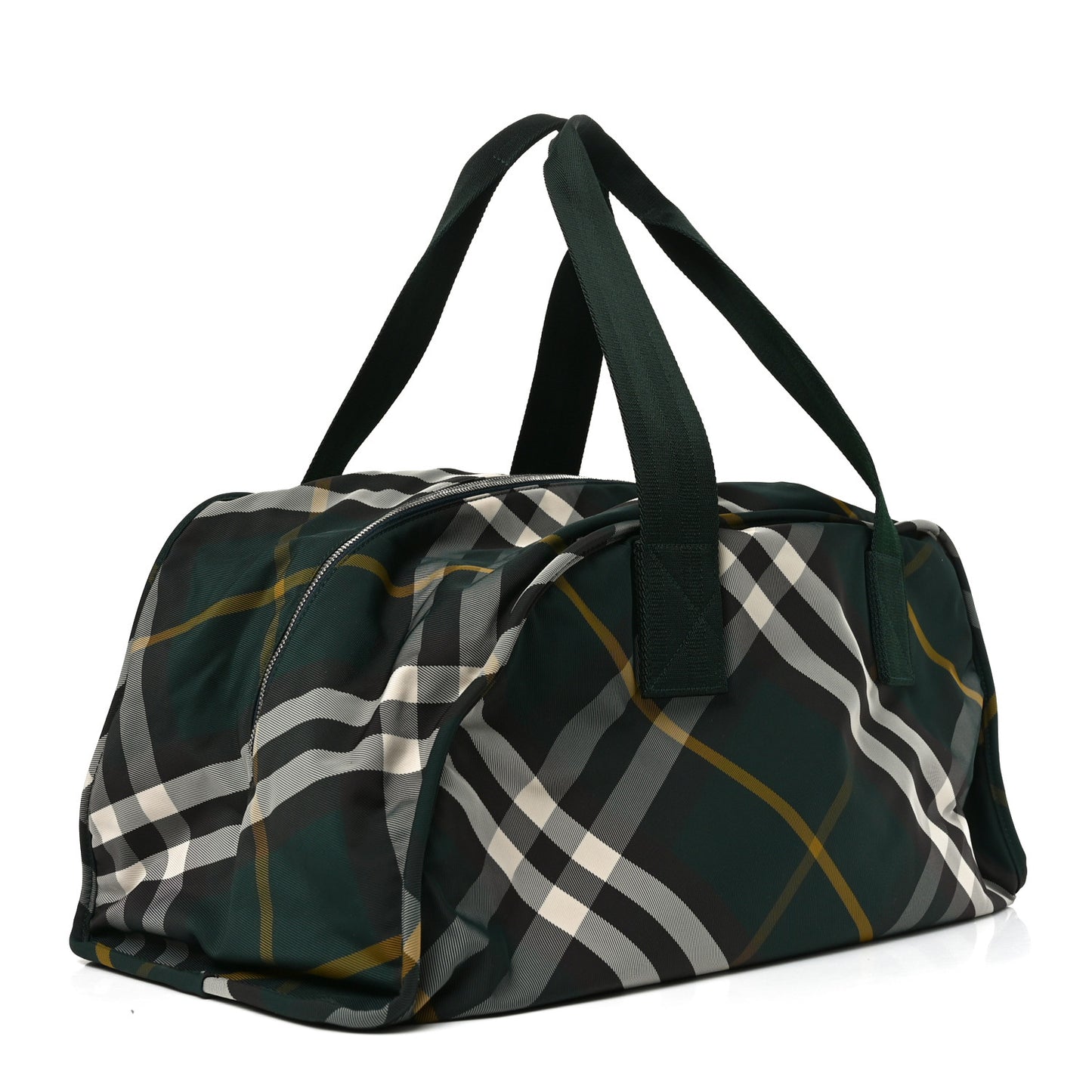 Nylon Check Shield Duffle Bag Ivy