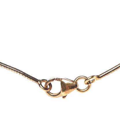 Hermes Lacquered Gold Pop H Pendant Necklace Black 4 of 5