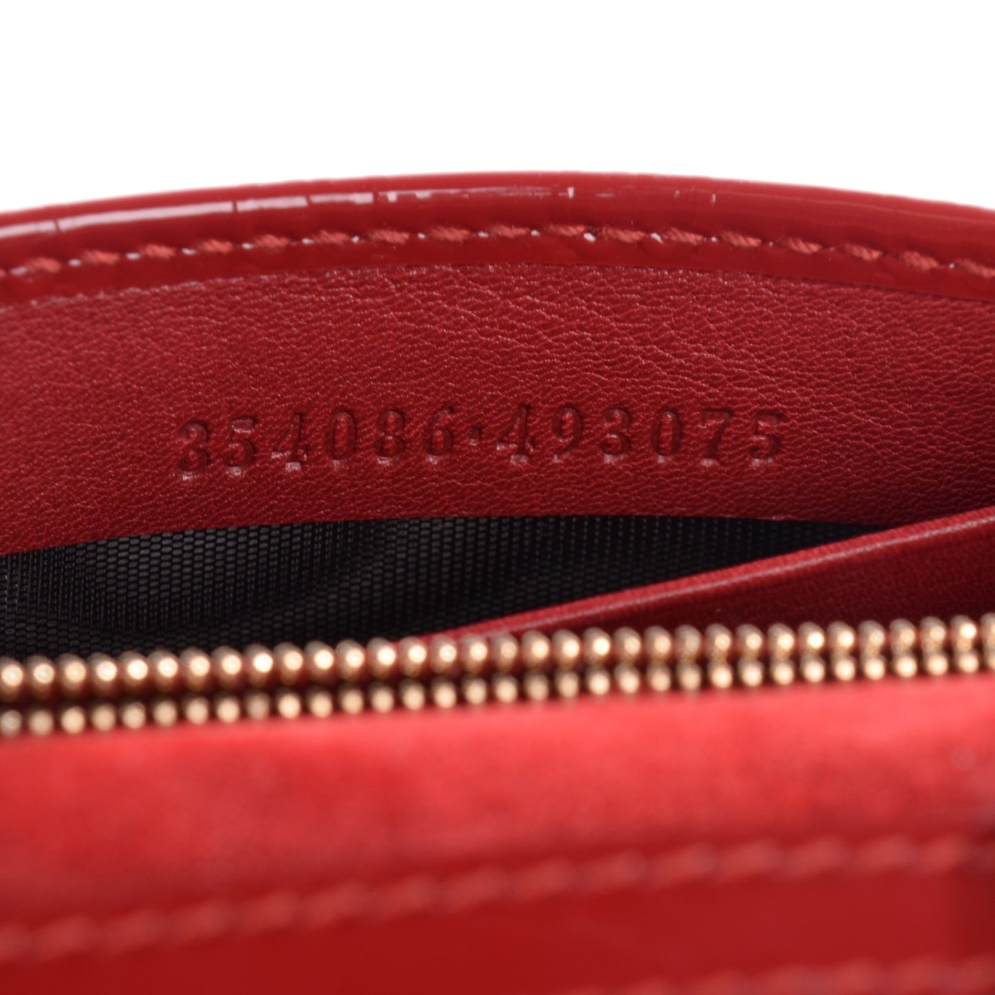Patent Microguccissima Mini Nice Wallet Rose Bed