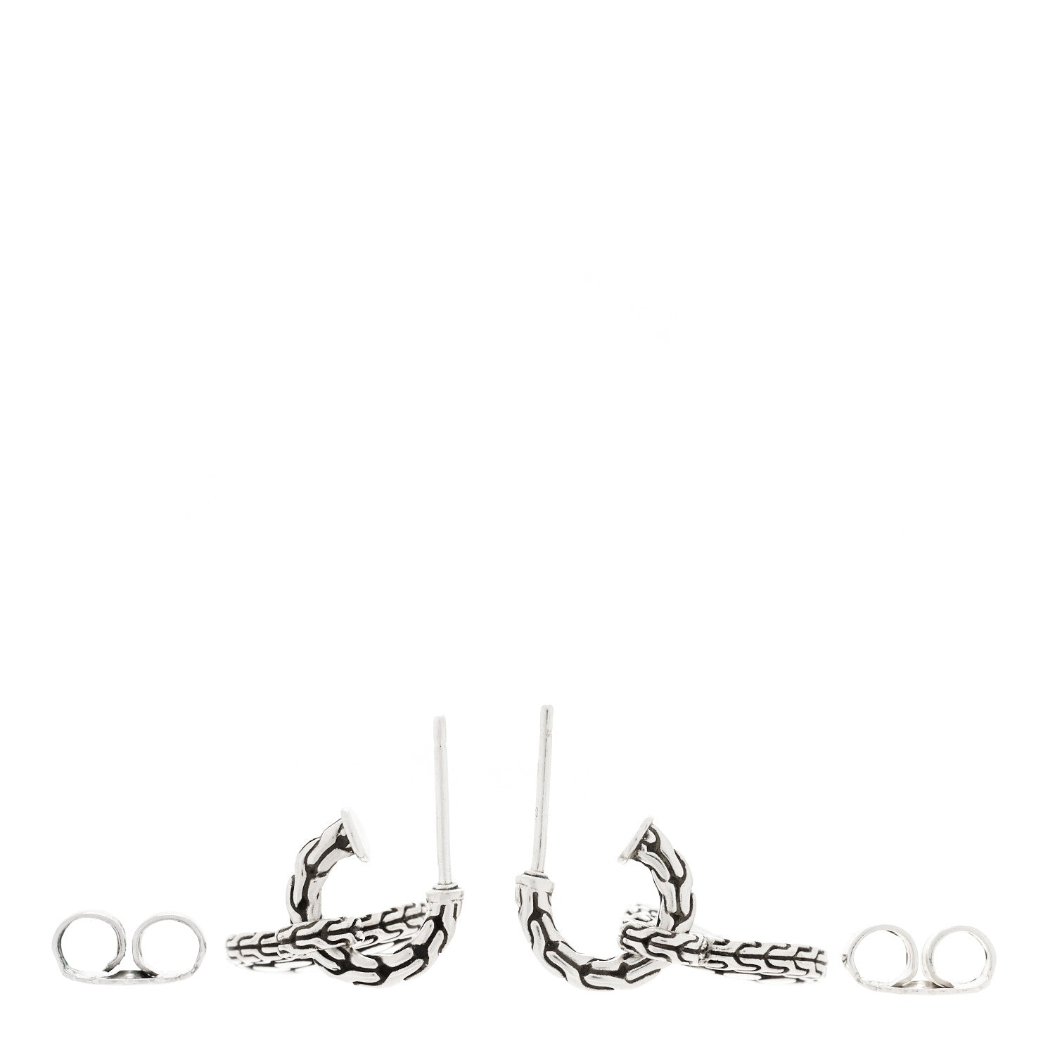 John Hardy Sterling Silver Dot Disc Drop Earrings 3 of 4