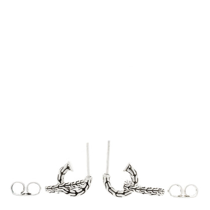 John Hardy Sterling Silver Dot Disc Drop Earrings 3 of 4