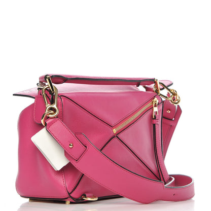 Loewe Calfskin Small Puzzle Bag Fuchsia 3 of 7