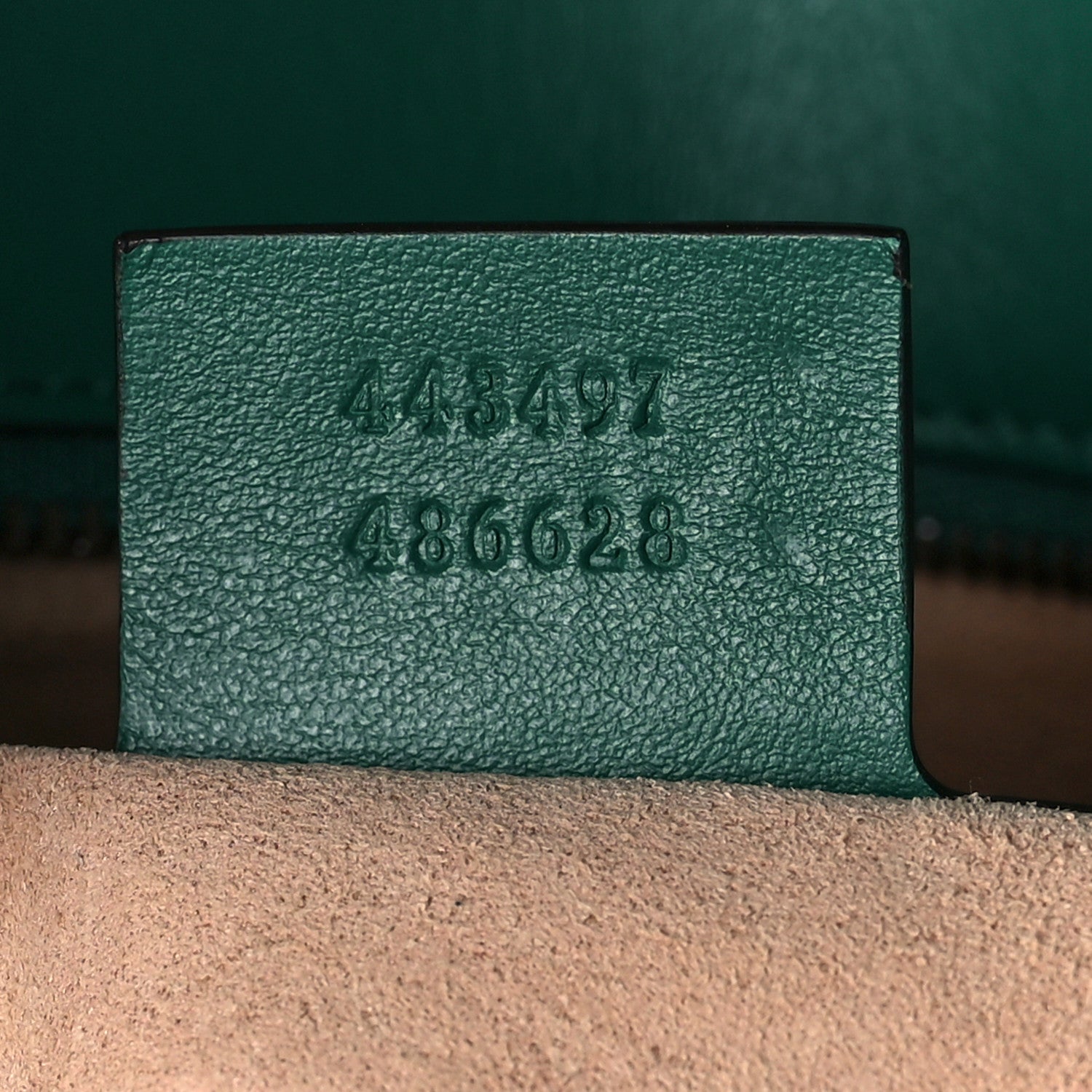 Gucci Calfskin Matelasse Small GG Marmont Shoulder Bag Emerald Green 8 of 10