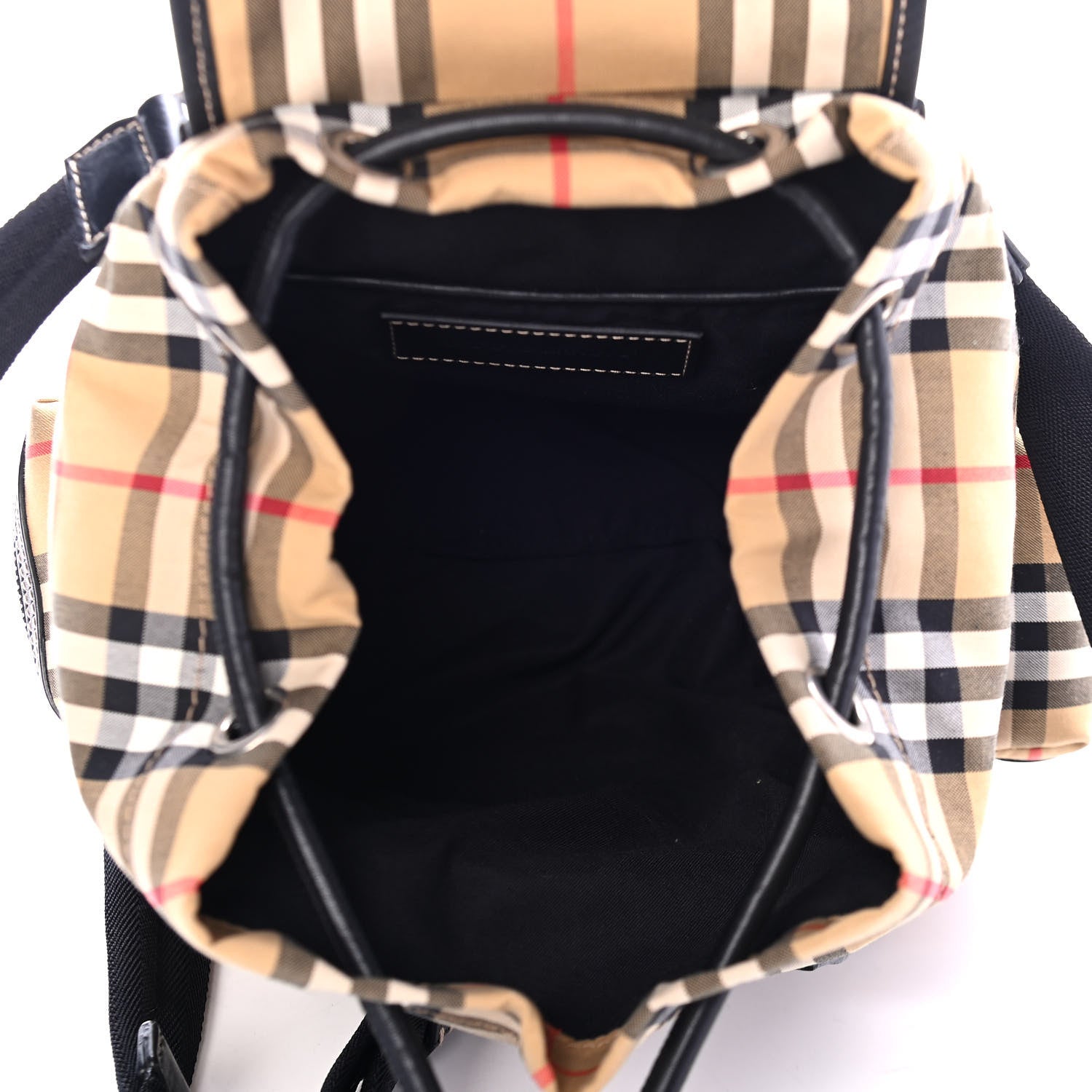 Burberry Nylon Vintage Check Small Rucksack Backpack Antique Yellow 4 of 4