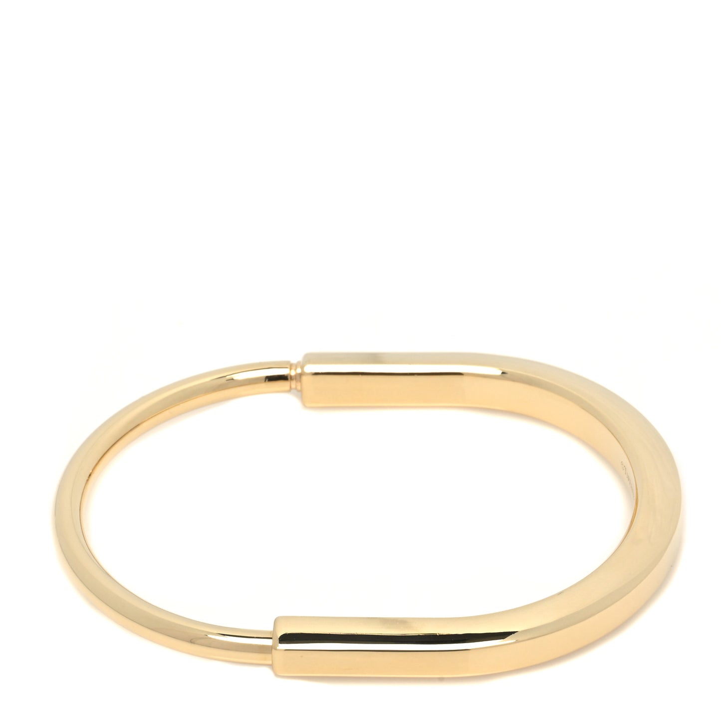 18K Yellow Gold Tiffany Lock Bangle Bracelet