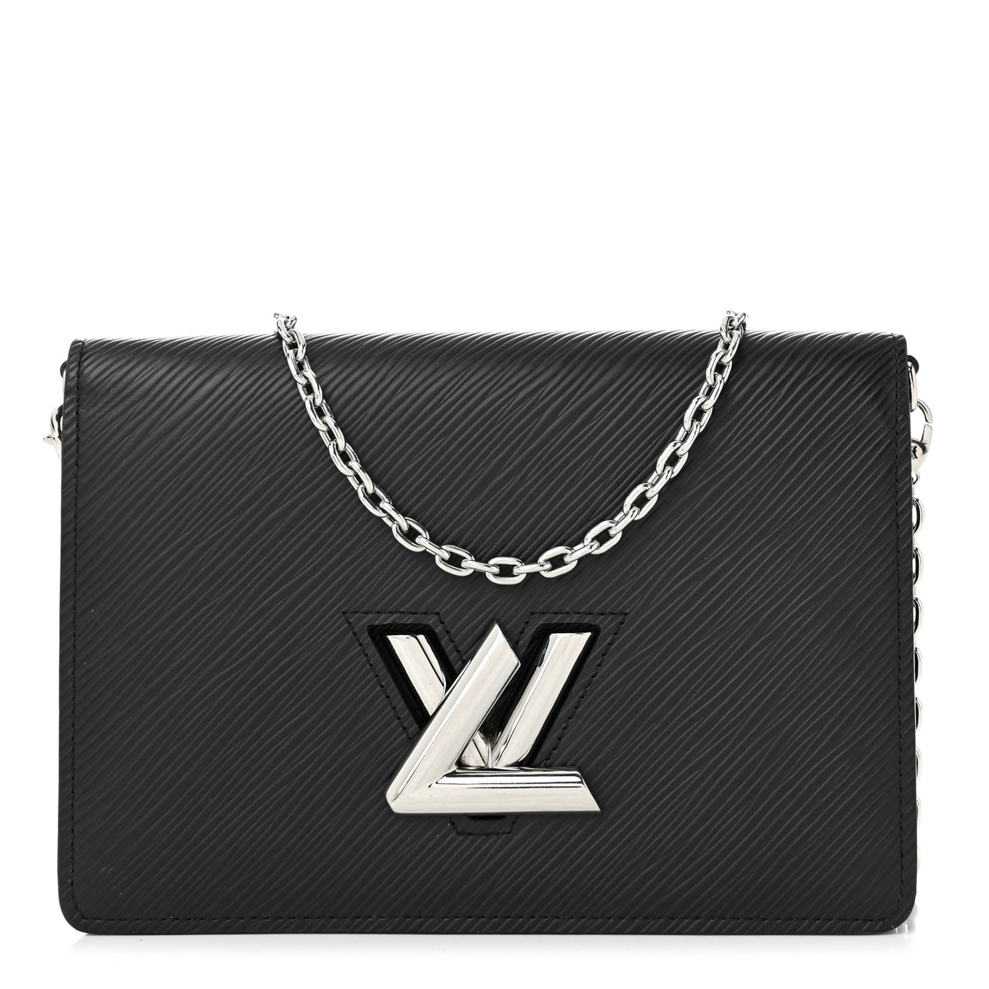 Epi Twist Belt Chain Wallet Black