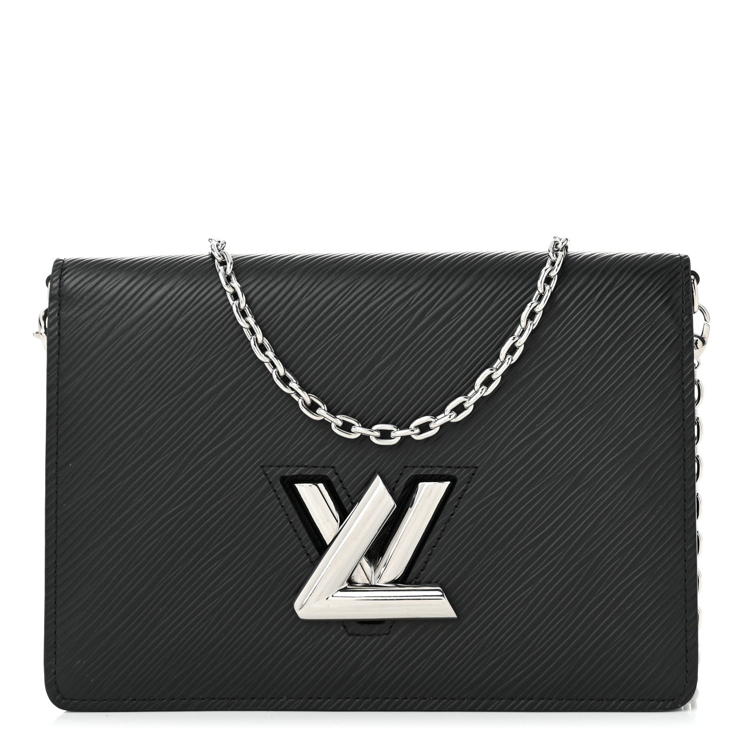 Louis Vuitton Epi Twist Belt Chain Wallet Black 1 of 9