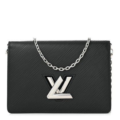 Louis Vuitton Epi Twist Belt Chain Wallet Black 1 of 9