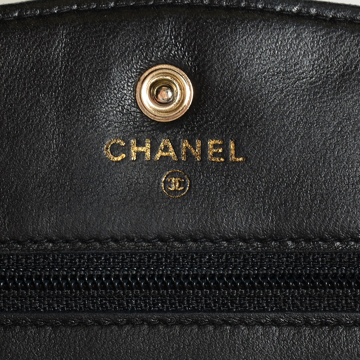 Chanel Caviar Timeless CC Wallet on Chain WOC Black 6 of 8
