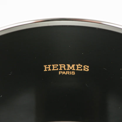 Hermes Enamel Printed Grand Apparat Extra Wide Bracelet 65 White 5 of 5