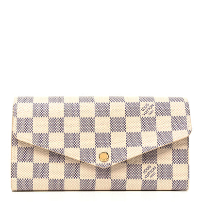 Louis Vuitton Damier Azur Sarah Wallet NM 1 of 8