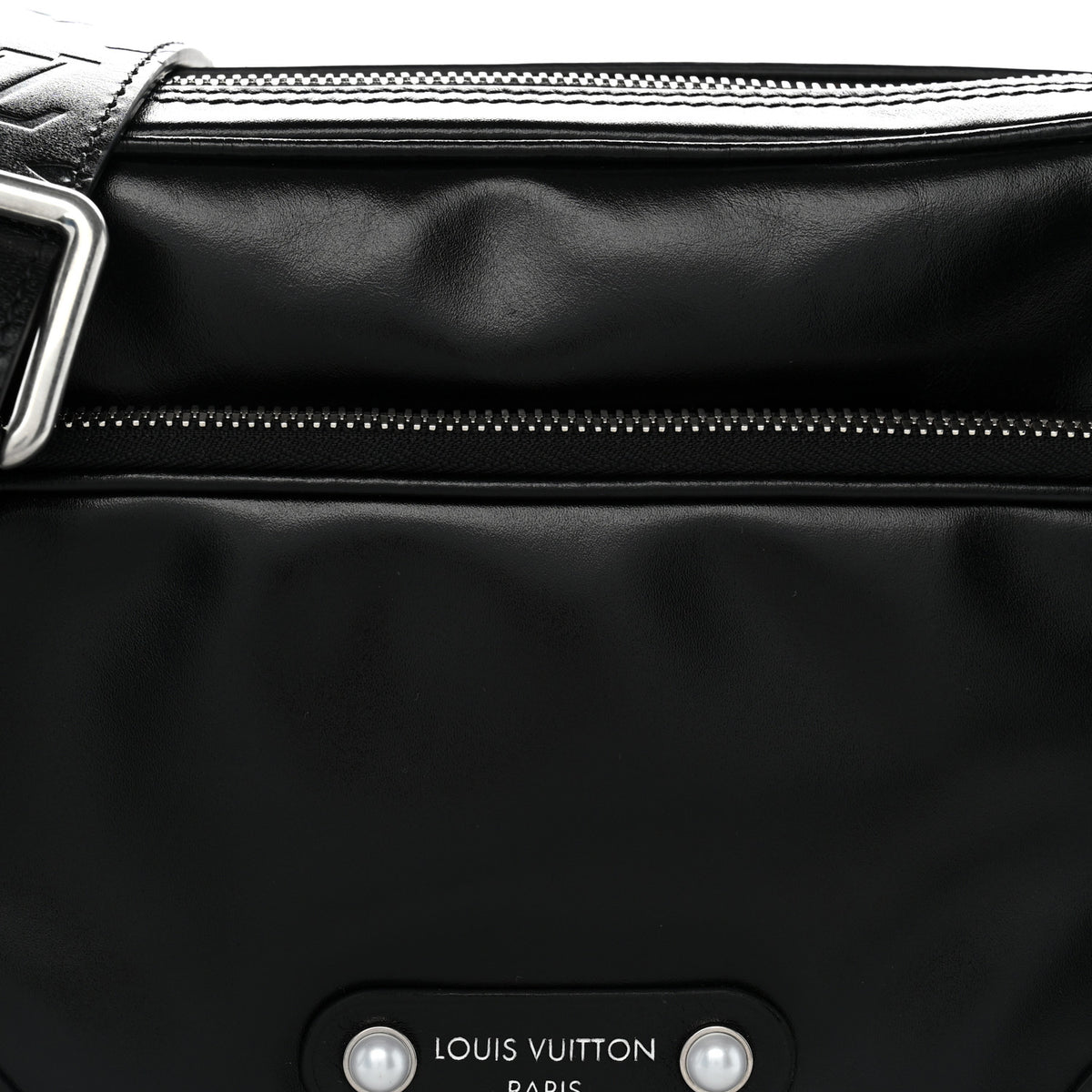 Louis Vuitton Calfskin Nil City Shoulder Bag Night Black 7 of 10