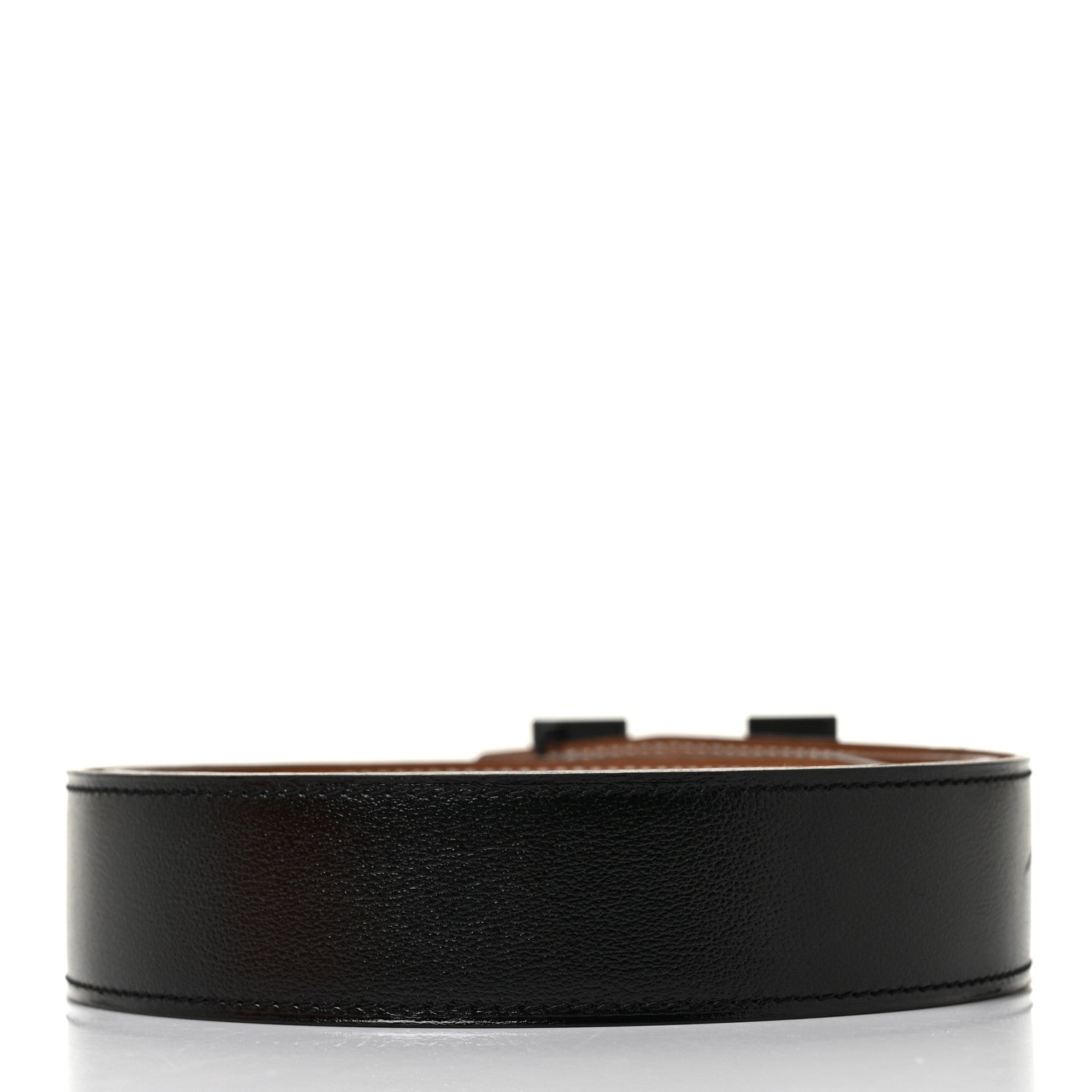 Hermes Swift Togo So Black 32mm H Belt 80 Black Gold 2 of 5