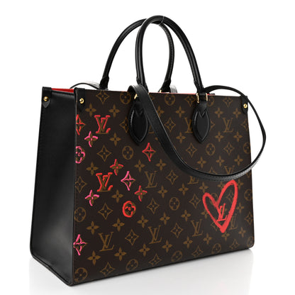 Louis Vuitton Monogram Fall In Love Onthego MM 3 of 9