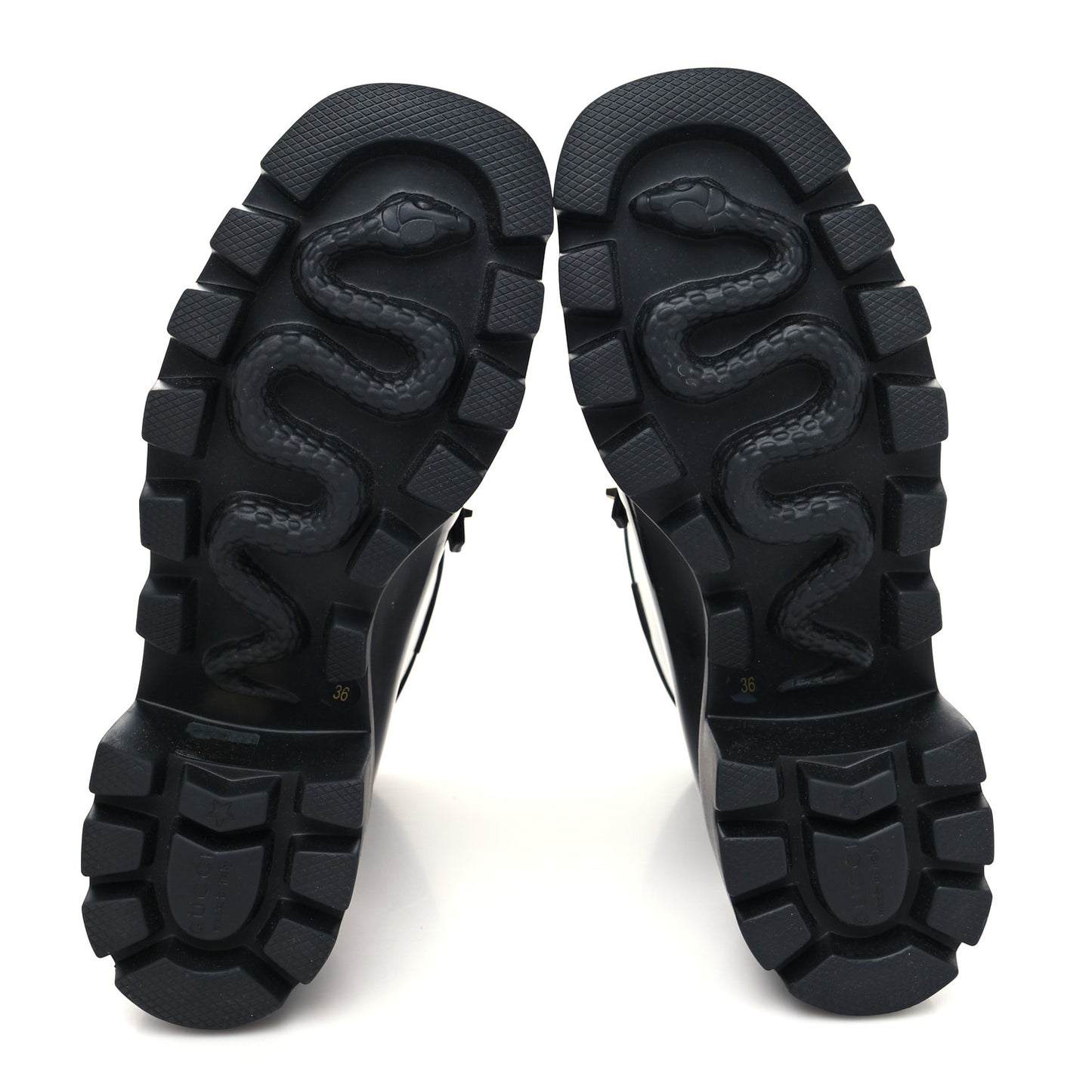 Rubber Womens Horsebit Ankle Boots 36 Black