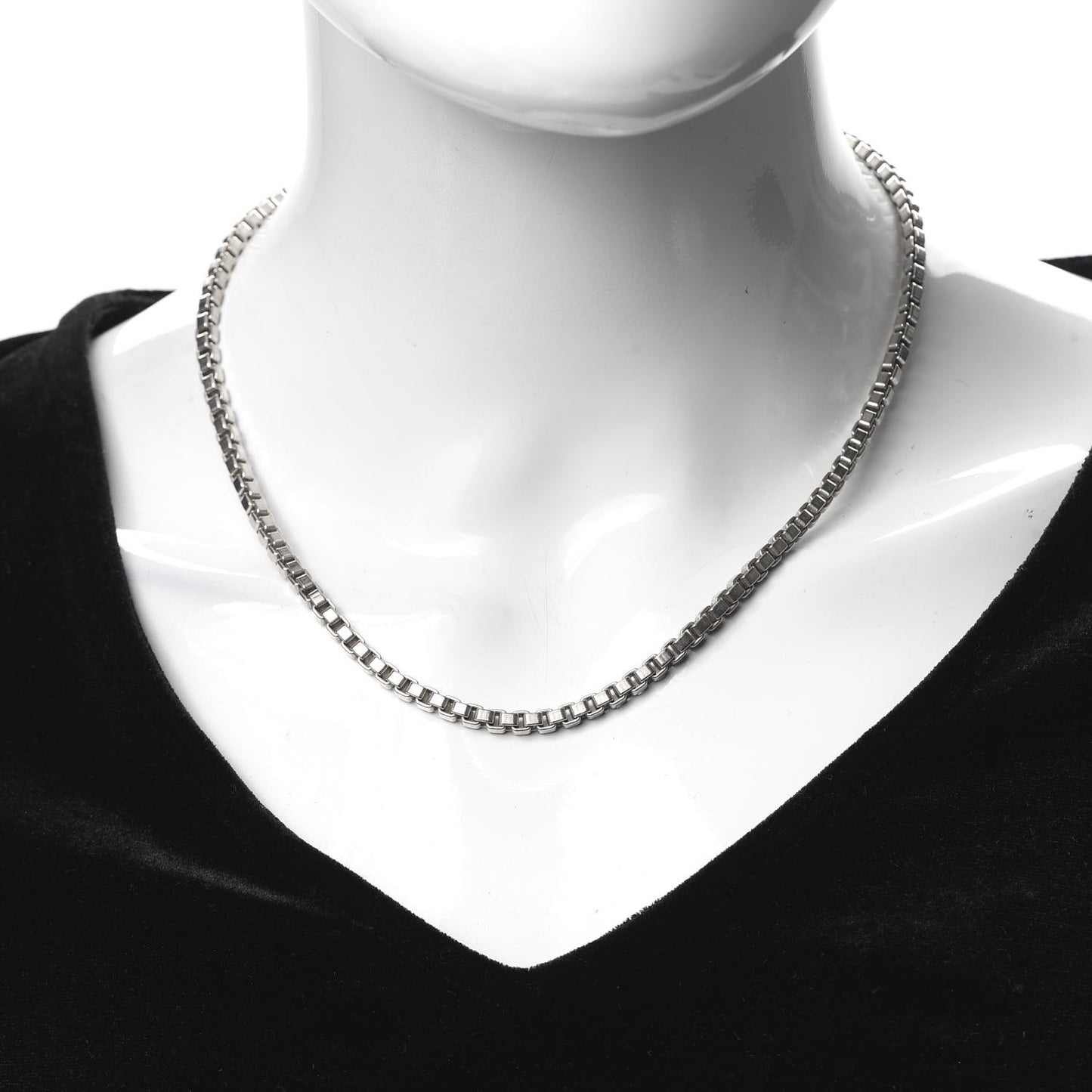 Sterling Silver 4mm Venetian Link Necklace