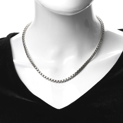 Tiffany Sterling Silver 4mm Venetian Link Necklace 2 of 5
