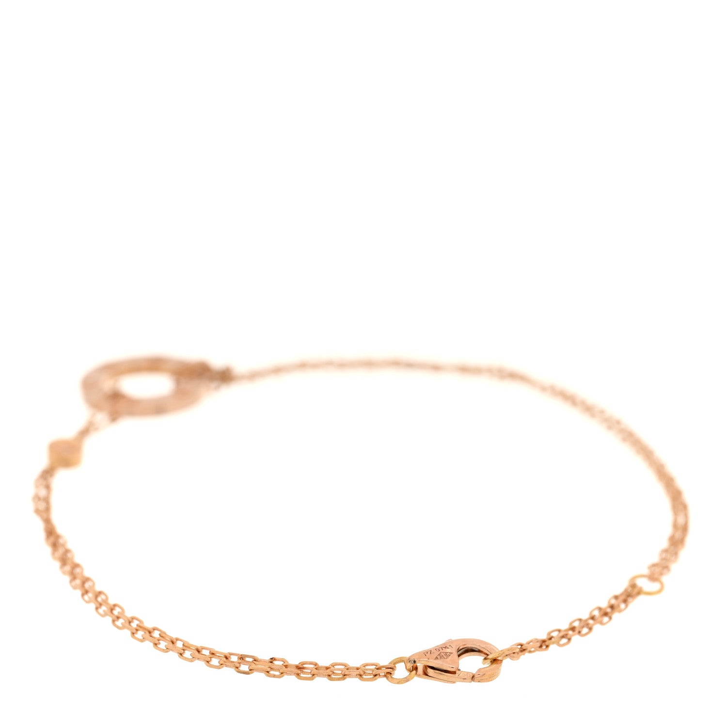 Cartier 18K Pink Gold Diamond Pink Sapphire LOVE Bracelet 1811054