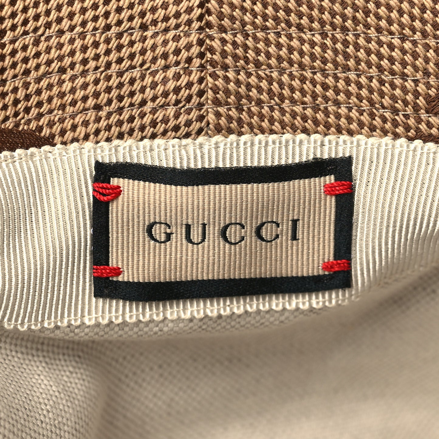 Monogram Jumbo GG Bucket Hat M 57 Camel Ebony New Acero