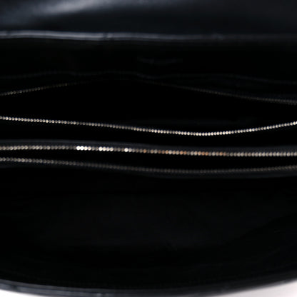 Saint Laurent Calfskin Y Quilted Monogram Large Loulou Chain Satchel Black 5 of 11