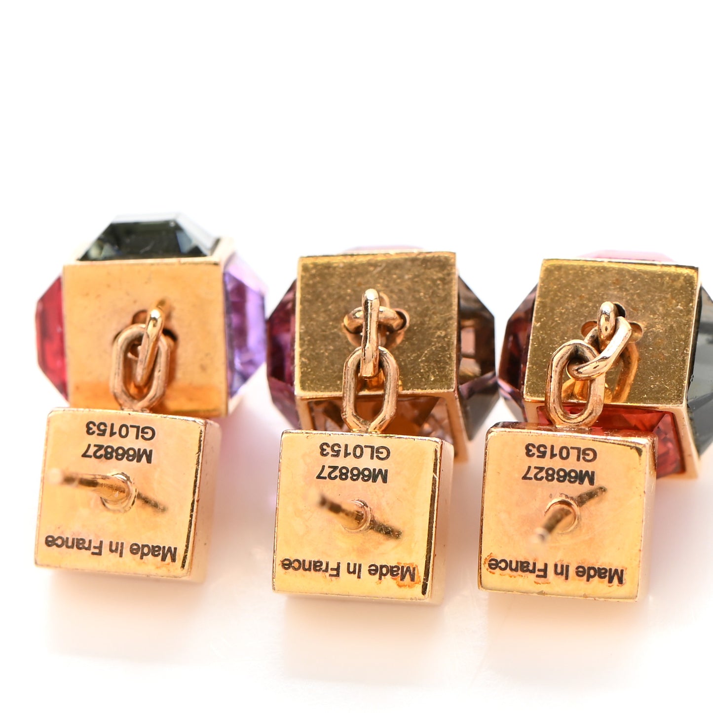 Swarovski Gamble Earring Set Gold Multicolor