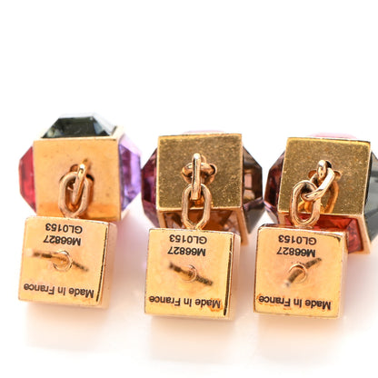 Louis Vuitton Swarovski Gamble Earring Set Gold Multicolor 4 of 4