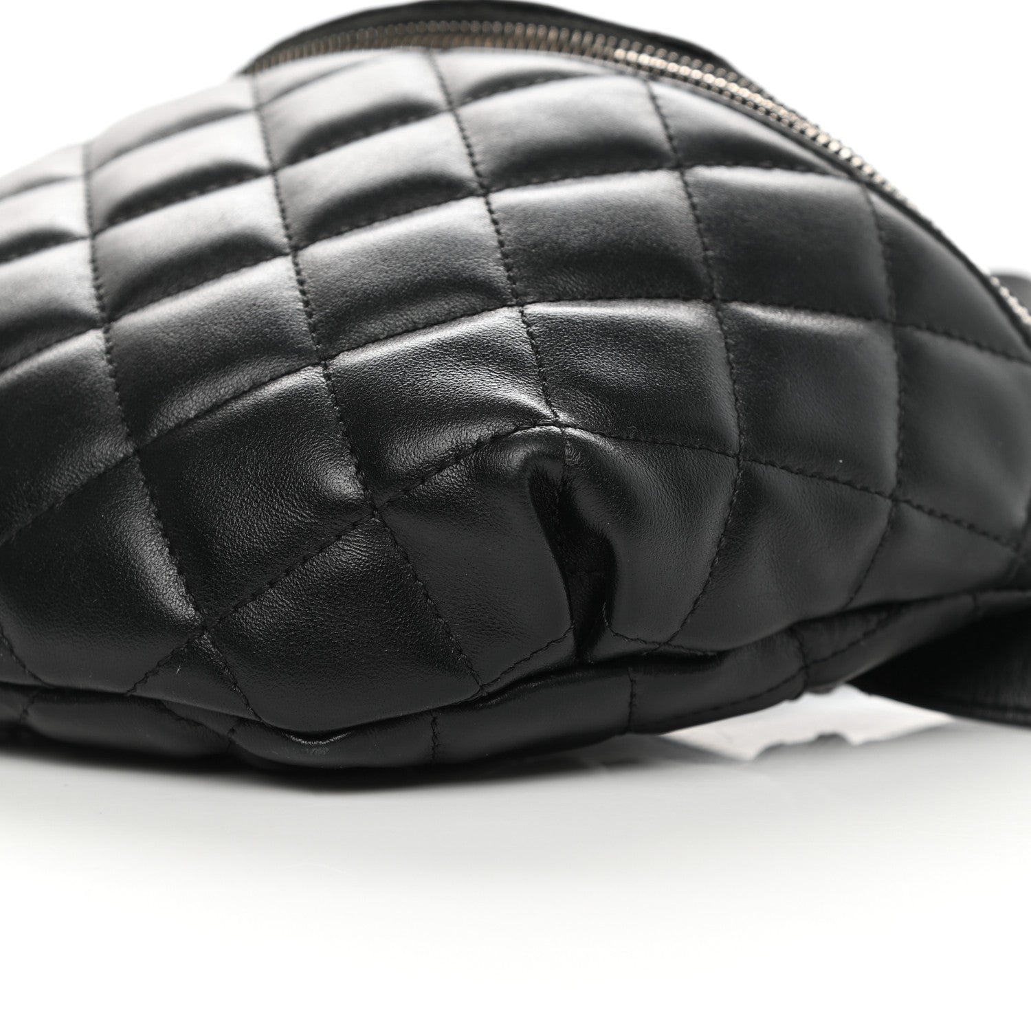 Chanel Lambskin Quilted Waist Belt Bag Black 11 of 16