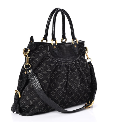 Louis Vuitton Denim Neo Cabby GM Black 3 of 7
