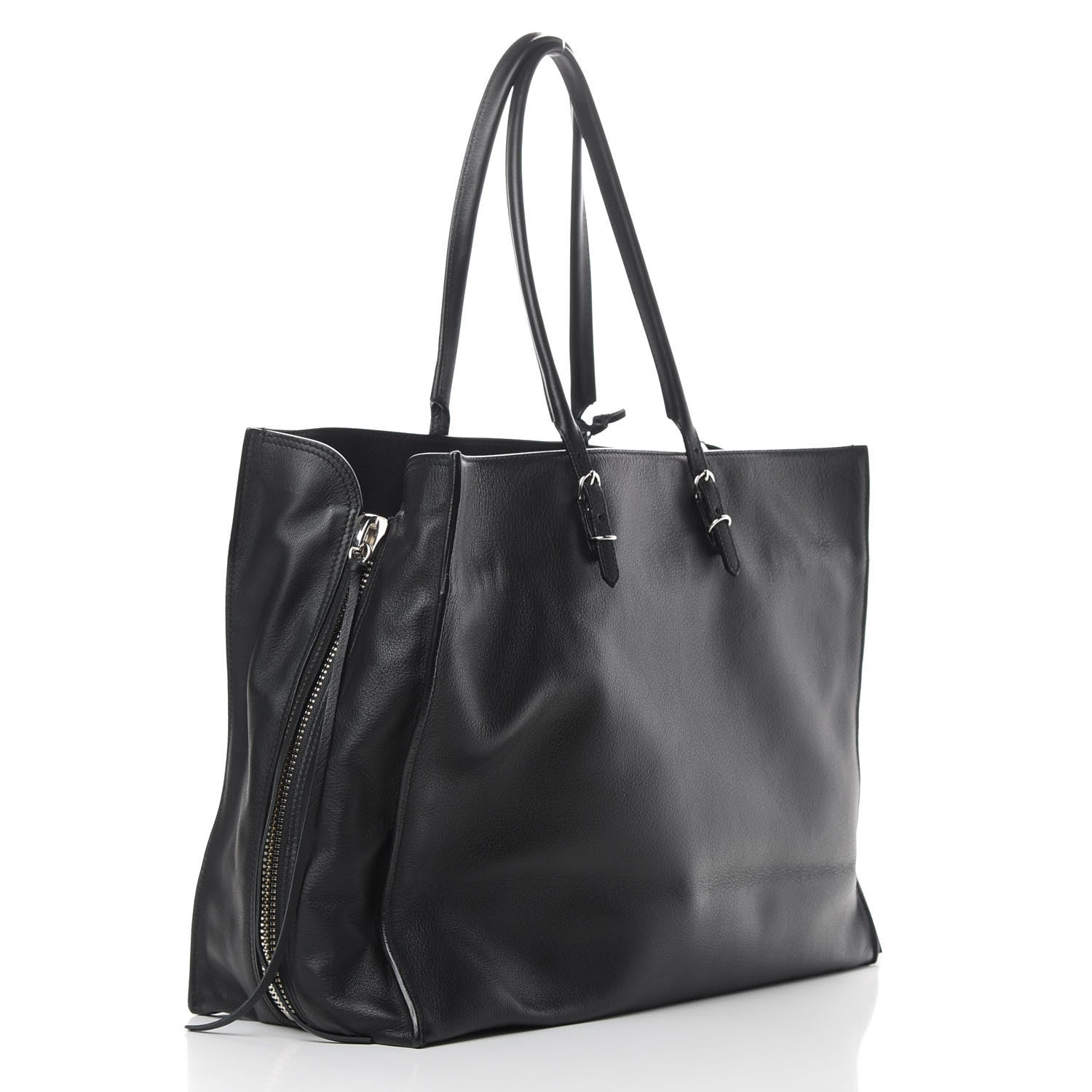 Balenciaga Supple Calfskin Papier A4 Zip Around Tote Black 3 of 11